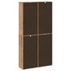 Странични шкафове ODDA 4 бр. 40x24x79 см от масивна борова дървесина