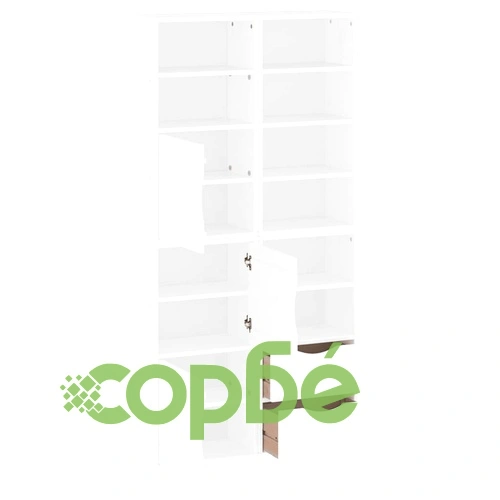 Комплект 4 бр. Странични Шкафове ODDA, Бял, 40x24x79 см, Масивно Борово Дърво ➤ топ цена ➤ sorbe.bg