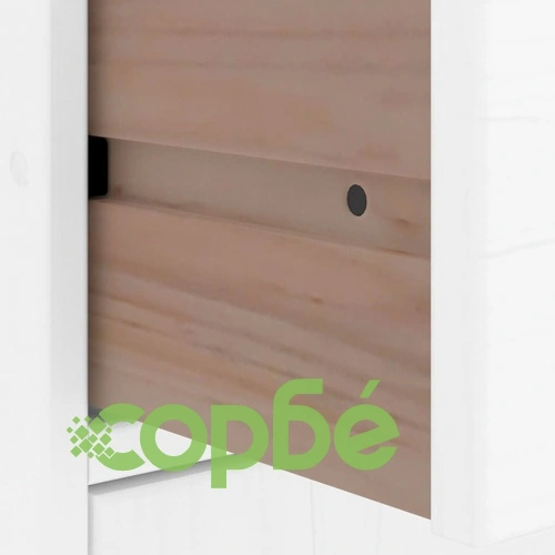 Комплект 6 бр. Странични Шкафове ODDA от Масивно Борово Дърво - Бял, 40x24x79 cm ➤ топ цена ➤ sorbe.bg