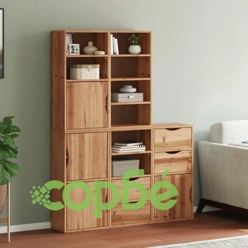 Комплект 5 бр. Странични Шкафове ODDA 40x24x79 cm от Масивно Борово Дърво ➤ топ цена ➤ sorbe.bg