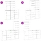 Комплект от 5 Странични Шкафа ODDA, Бял, 40x24x79 см, от Масивна Борова Дървесина