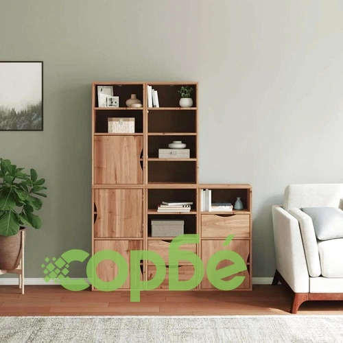 Комплект 5 странични шкафа ODDA 40x24x79 cm от масивна борова дървесина ➤ топ цена ➤ sorbe.bg
