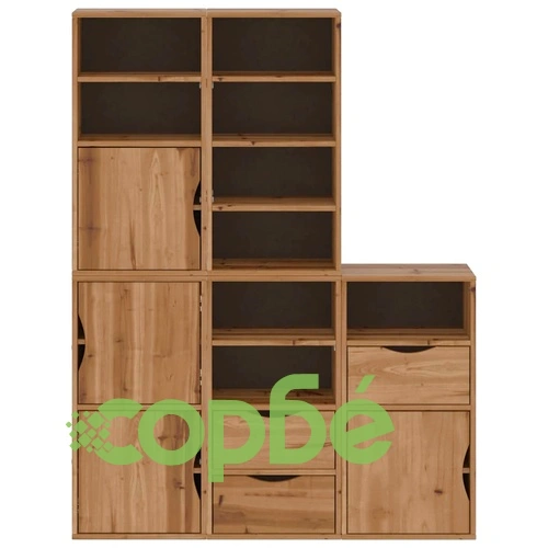 Комплект 5 странични шкафа ODDA 40x24x79 cm от масивна борова дървесина ➤ топ цена ➤ sorbe.bg