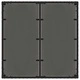 Комплект за хранене в градината 5 части от полиратан черен 90x90x75 см