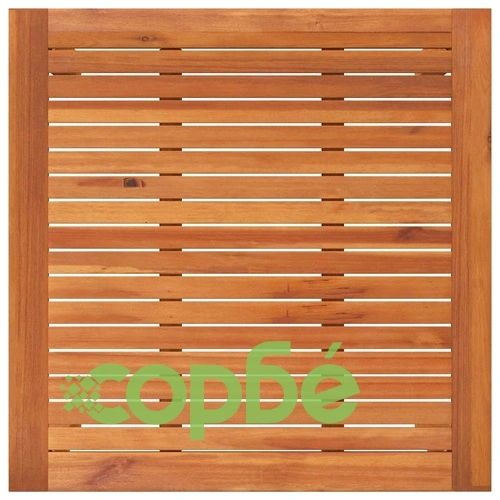 Комплект за хранене в градината 3 части - маса и столове от полиратан, бежов цвят 85x85 см ➤ топ цена ➤ sorbe.bg