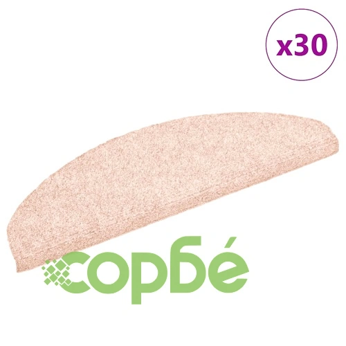 Самозалепващи стелки за стълби от полипропилен, 30 бр., кафяви, 65x21x4 см ➤ топ цена ➤ sorbe.bg