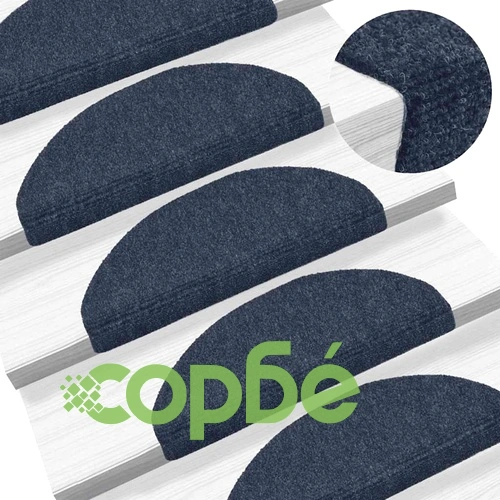 Самозалепващи стелки за стълби от полипропилен, 30 бр., сини, 65x21x4 см ➤ топ цена ➤ sorbe.bg