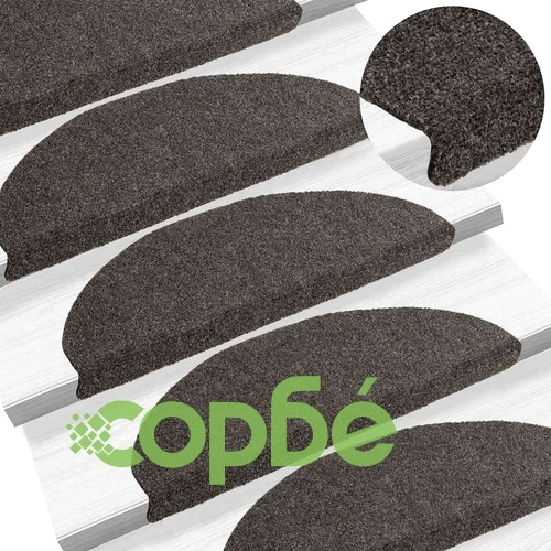 Самозалепващи стелки за стълби от полипропилен, 30 бр., антрацит, 65x21x4 см ➤ топ цена ➤ sorbe.bg