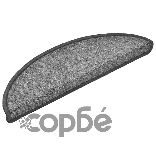 Изтривалки за стълби, 20 бр., полукръгли, 56x17x3 см, тъмносиви, 100% PP ➤ топ цена ➤ sorbe.bg