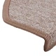 Изтривалки за стълби 20 бр. от PP тъфтинг, светлокафяви 65x24x4 cm