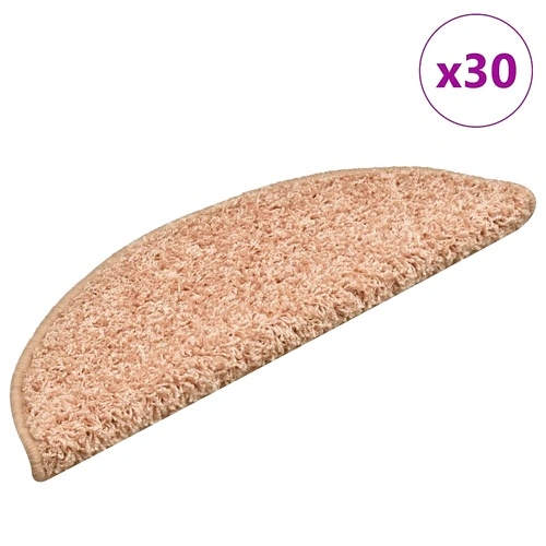 Изтривалки за стълби, 30 броя, 56 x 17 x 3 см, полукръгли, златни ➤ топ цена ➤ sorbe.bg