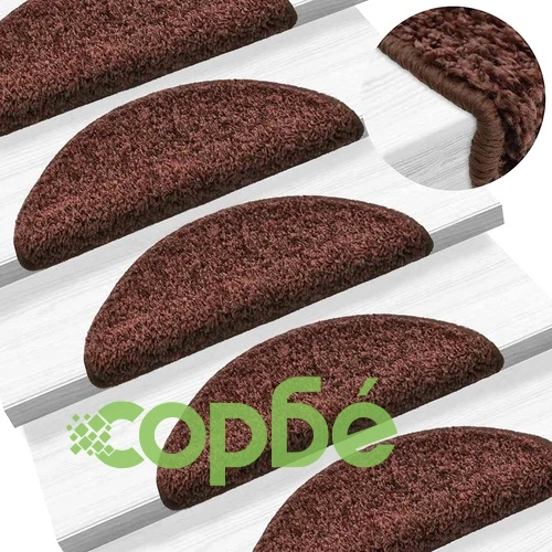 Изтривалки за стълби от 100% PP тъфтинг - 20 бр., кафяви, 56x17x3 см ➤ топ цена ➤ sorbe.bg