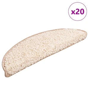 Изтривалки за стълби от полипропилен - 20 бр., кремави, 56x17x3 cm