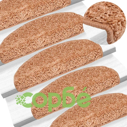 Стелки за стълби, 20 бр., бежови, 65x21x4 см, противоплъзгащи, 100% PP тъфтинг ➤ топ цена ➤ sorbe.bg