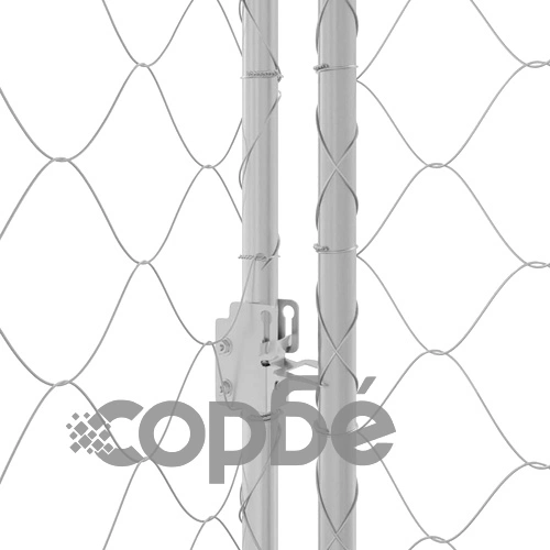 Клетка за куче с покрив и врати 400 x 200 x 256 см от галванизирана стомана, сребриста ➤ топ цена ➤ sorbe.bg