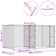 Клетка за куче от галванизирана стомана 400 x 200 x 200 см, сребриста
