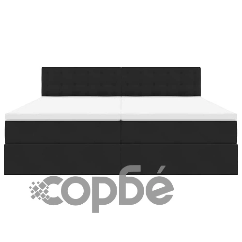 Легло с табла и място за съхранение, 90 x 200 см, Черно ➤ топ цена ➤ sorbe.bg