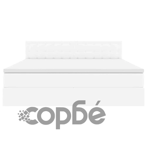 Легло с LED осветление от PVC чисто бяло 180x200 см с матрак ➤ топ цена ➤ sorbe.bg
