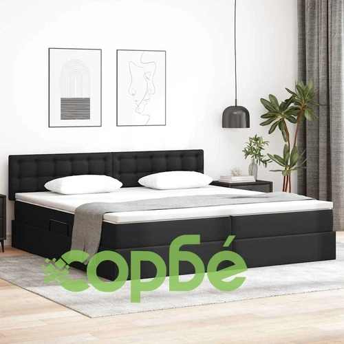 Легло с LED осветление от PVC светлосиво 200x200 см с матрак ➤ топ цена ➤ sorbe.bg