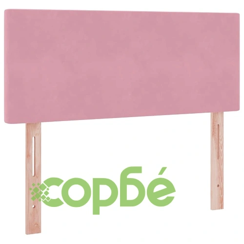 LED легло за съхранение с матрак, Кадифе, 120 x 190 см, Розово ➤ топ цена ➤ sorbe.bg