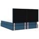 Легло с място за съхранение и матрак Синьо, 180 x 200 см, изкуствена кожа