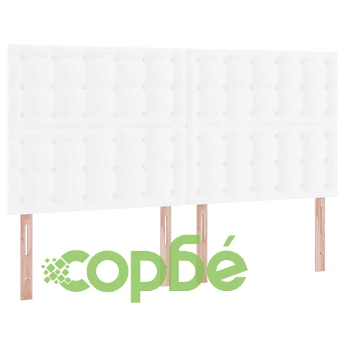 Легло с LED осветление и матрак 180x200 см ПВЦ бяло ➤ топ цена ➤ sorbe.bg