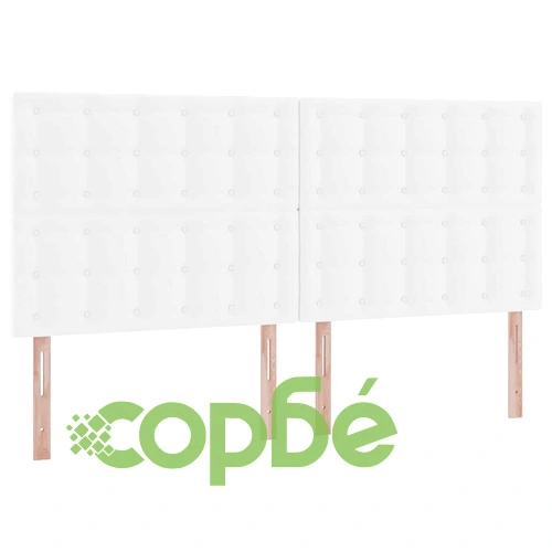 Легло с LED осветление и матрак бяло 200x200 см PVC ➤ топ цена ➤ sorbe.bg