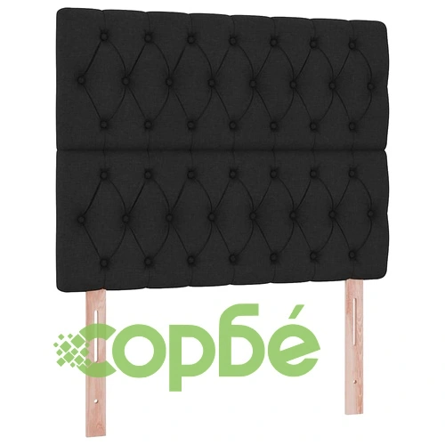 Легло с LED осветление и матрак, текстил, Черно, 120 x 200 см ➤ топ цена ➤ sorbe.bg