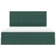 Легло с LED осветление от кадифе тъмнозелено 160x200 см с матрак