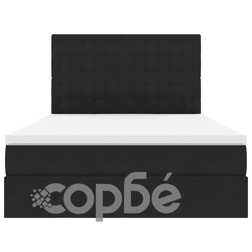 Легло с LED осветление и ракла за съхранение, кадифе, 140 x 190 см, черно ➤ топ цена ➤ sorbe.bg