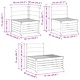 Градински диван комплект 4 части, масивна акация, 213,5 x 154,5 x 73 см, естествен