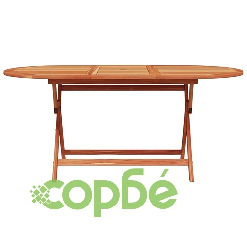 Комплект за хранене в градината 5 части акациево дърво таупе ➤ топ цена ➤ sorbe.bg