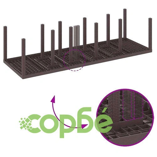 Градински комплект за хранене с възглавници 13 части полиратан кафяв ➤ топ цена ➤ sorbe.bg