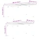 Градински комплект за хранене 9 части черен полиратан 180x80 см