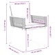 Градински комплект за хранене 9 части черен полиратан 180x80 см