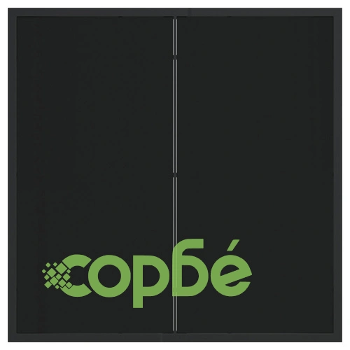 Комплект от 2 градински стола от PE ратан, черни, 54x62.5x89 см, с товароносимост до 110 кг ➤ топ цена ➤ sorbe.bg