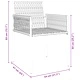 Комплект за хранене в градината 5 части черен полиратан 140x70x73 см
