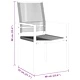 Градински комплект за хранене 5 части черен PVC ратан 160x80x73 см