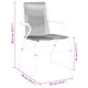 Градински комплект за хранене 3 части черен PVC ратан 80x80 см