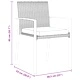 Комплект за хранене в градината 5 части от полиратан - черен 160x80x73 см