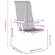 Комплект за хранене в градината 5 части полиратан кафяв 80x80x73 см