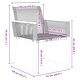 Комплект за хранене в градината 9 части черен полиратан 200x80x73 см