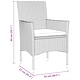 Комплект градински мебели 7 части полиратан кафяв 160x80x73 см