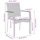 Градински комплект за хранене 5 части сив полиратан 160x80x73 см