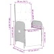 Комплект градинска мебел 7 части със седалки сив полиратан 160x80 см