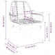 Комплект за хранене в градината 5 части - кафяв полиратан 160x80 см