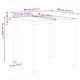 Градински комплект за хранене 5 части - сив полиратан 80x80 см