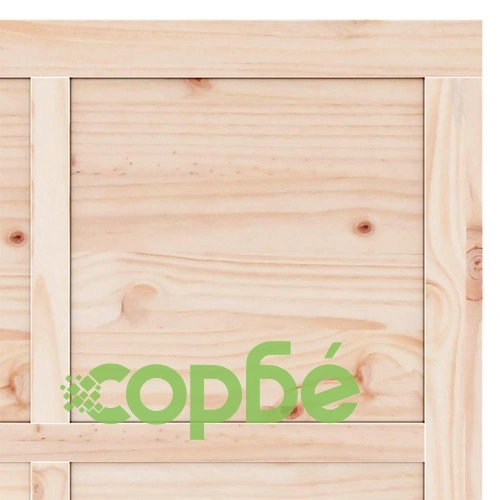 Плъзгаща врата с монтажен комплект 80x208 см борово дърво масив ➤ топ цена ➤ sorbe.bg