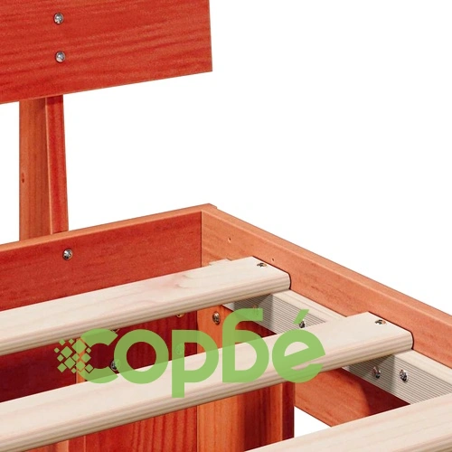 Рамка за легло с чекмеджета восъчнокафяв цвят 160x200 см борово дърво масив ➤ топ цена ➤ sorbe.bg