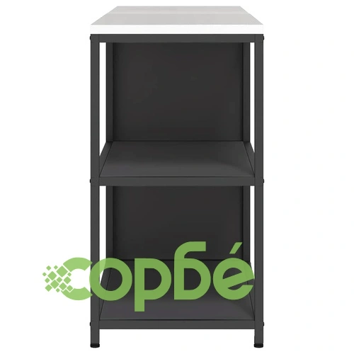 Комплект за кухненско съхранение 2 части - черна студено валцована стомана 180x50x92 см ➤ топ цена ➤ sorbe.bg